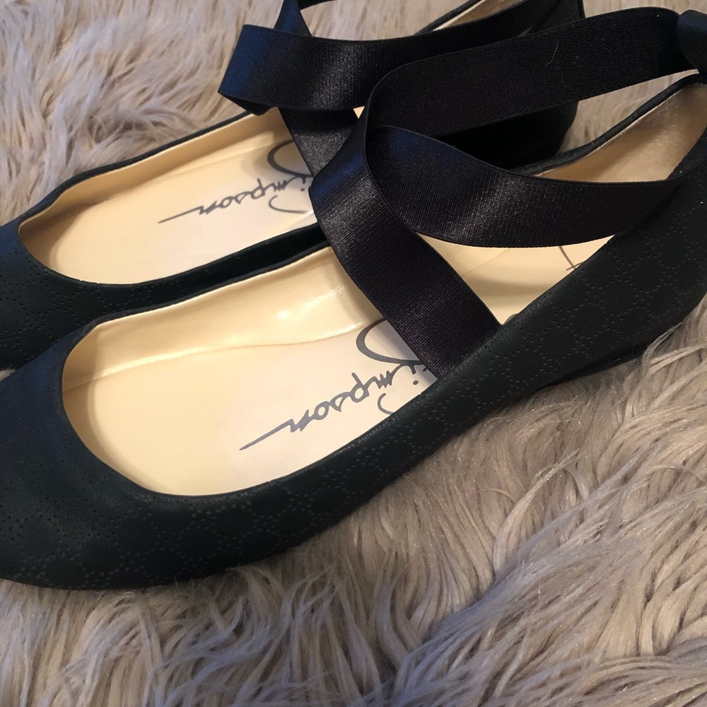 Jessica Simpson ballerina slip ons. Size 10